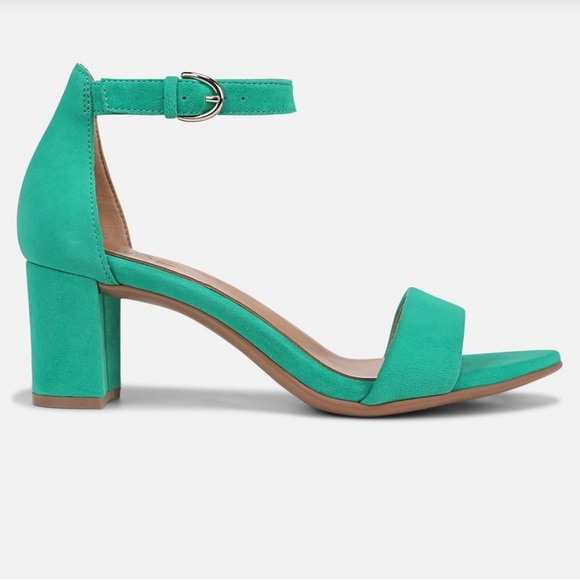 Naturalizer Green Heels with Block Heel and Minimalist Design NWOT - Picture 4 of 9